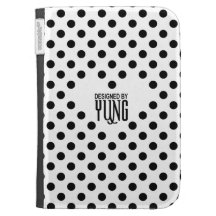 Polka Dots on White with A Heart Cases For Kindle