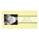Polka Dots Photo Card Birth Announcement