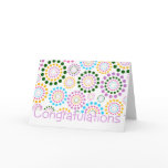 Polka dots - Purple Congratulations Greeting Card
