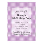 Polka Dots Purple Girl Birthday Party Invitation invitations