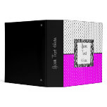Polka Dotted Zebra Binder