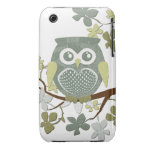 Polka Tree Owl Case iPhone 3 Case-Mate Cases