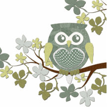 Polka Tree Owl Photo Sculpture