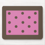 Polkadot Mousepad Brown & Pink