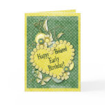 Polkadots Belated Birthday Greeting Cards