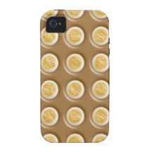 Polkadots - Chocolate Marshmallow Case-Mate iPhone 4 Cases