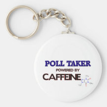 Poll Taker Powered by caffeine Keychains