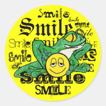 Pollywog with a Smile Round Sticker