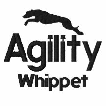 Polo brodé par whippet d'agilité