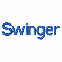 polo shirt embroidered with swinger