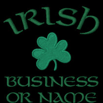 Polo Shirt-Irish Shamrock Embroided embroidered shirts