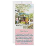 'Polperro Horse Bus' Large Bookmark / Rack Card rack cards
