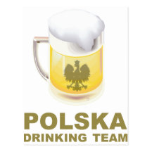Polska derinking Team Postcard