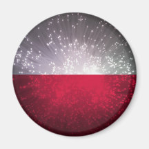Polska flaga refrigerator magnets