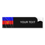 POLYAMORY PRIDE FLAG WAVY DESIGN bumper stickers