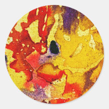 Polychromoptic #3 by Michael Moffa Round Sticker