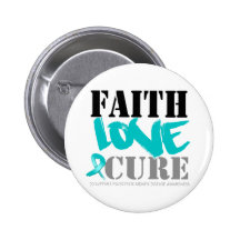 Polycystic Kidney Disease Faith Love Cure Pinback Button