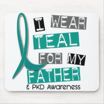 Polycystic Kidney Disease PKD Teal For Father 37 Mouse Pads