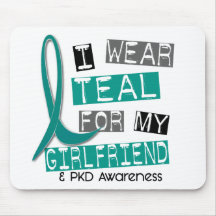 Polycystic Kidney Disease PKD Teal For Girlfriend Mouse Pad