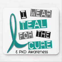 Polycystic Kidney Disease PKD Teal For The Cure 37 Mouse Pad