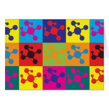 Polymer Chemistry Pop Art Card
