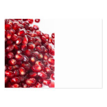 Pomegranate seeds business card template