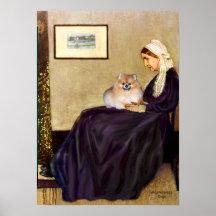 Pomeranian 4 - Whistlers Mother Posters