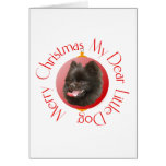 Pomeranian Christmas Greeting Card