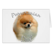 Pomeranian Dad 2 Greeting Card