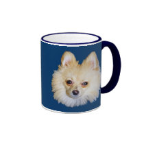 Pomeranian Dog Mug mugs