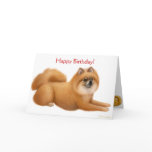 Pomeranian Happy Birthday Card