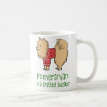 Pomeranian in a Knitted Sweater Coffee Mugs