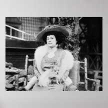 Pomeranian Lady, early 1900s Posters