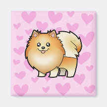 Pomeranian Love Fridge Magnet