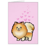 Pomeranian Love Greeting Cards
