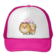 Pomeranian Love Mesh Hat
