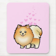 Pomeranian Love Mouse Pad