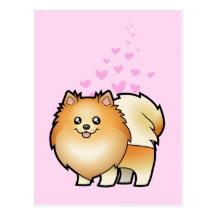 Pomeranian Love Postcard