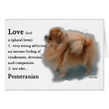 Pomeranian Lovers Gifts Card