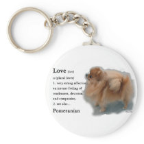 Pomeranian Lovers Gifts Keychains
