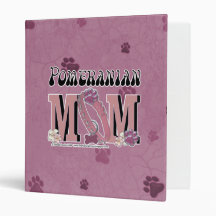 Pomeranian MOM Vinyl Binder