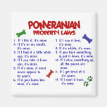 POMERANIAN Property Laws 2 Magnets
