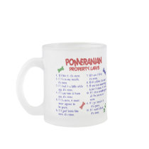 POMERANIAN Property Laws 2 Coffee Mugs
