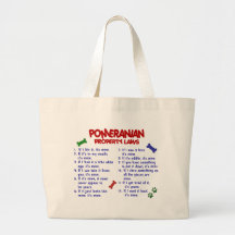 POMERANIAN Property Laws 2 Tote Bags