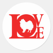 Pomeranian Round Sticker