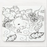 Pomeranian Sketch Mouse Pad mousepads