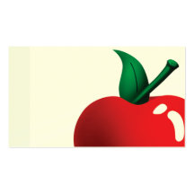 pomme par jour modèles de cartes de visite