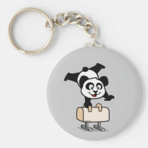 Pommel Horse Panda Keychains