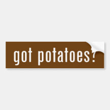 pommes de terre obtenues ? autocollant pour voiture