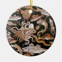 POMPEII COLLECTION / OCEAN - SEA LIFE SCENE ORNAMENTS